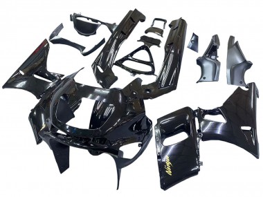 Cheap 1998-2003 Kawasaki ZZR600 Motorcycle Fairings - Glossy Black Gold Ninja