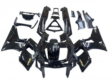 Cheap 1998-2003 Kawasaki ZZR600 Motorcycle Fairings - Glossy Black Gold Ninja