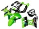 1993-2007 Kawasaki ZZR400 Motorcycle Fairings - Green Glossy Black Blue Monster Elf Touch4 Bridgestone