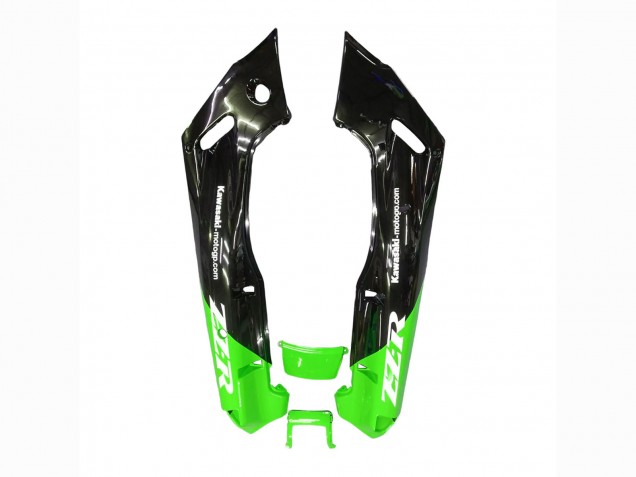 1993-2007 Kawasaki ZZR400 Motorcycle Fairings - Green Glossy Black Blue Monster Elf Touch4 Bridgestone