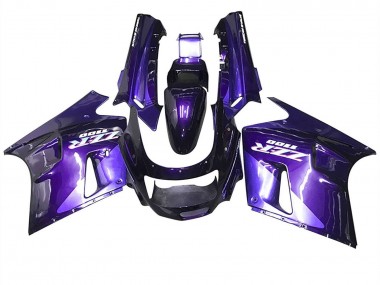 Cheap 1990-1992 Kawasaki ZZR1100 Motorcycle Fairings - Purple Blue
