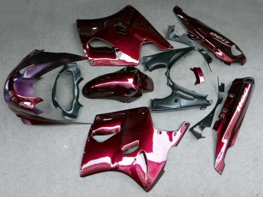 Cheap 1993-2003 Kawasaki ZZR1100 Motorcycle Fairing - Dark Red