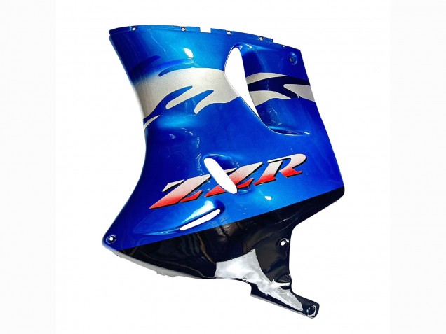 1993-2003 Kawasaki ZZR1100 Motorcycle Fairings - Blue Silver Black