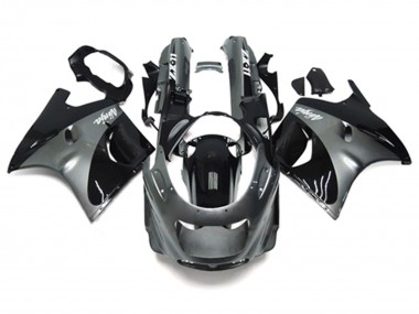 Cheap 1993-2003 Kawasaki ZZR1100 Motorcycle Fairings - Grey Black Ninja