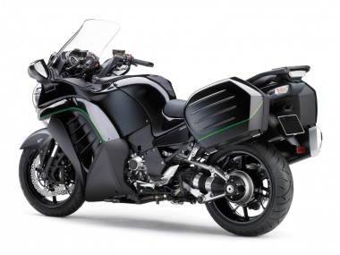 Cheap 2007-2009 Kawasaki GTR1400/ZG1400 Motorcycle Fairings - Matte Black Green Line