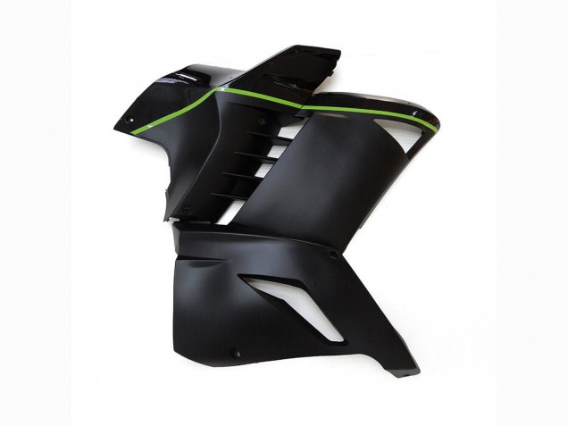 2007-2009 Kawasaki GTR1400/ZG1400 Motorcycle Fairings - Matte Black Green Lines