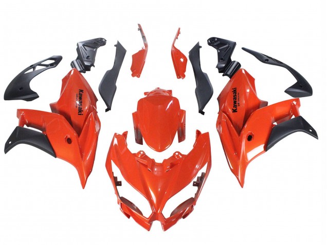 2015-2021 Kawasaki Versys 650 Motorcycle Fairings - Red Matte Black