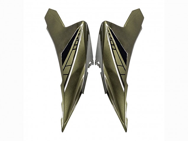 2022-2025 Kawasaki Versys 650 Motorcycle Fairings - Dark Green Black