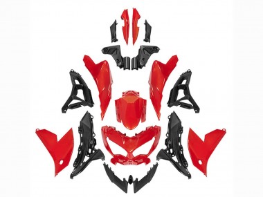 Cheap 2022-2025 Kawasaki Versys 650 Motorcycle Fairings - Red Black