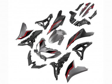 Cheap 2022-2025 Kawasaki Versys 650 Motorcycle Fairings - Grey Red Black