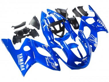 Cheap 1996-2007 Yamaha YZF600R Thundercat Motorcycle Fairings - Blue White Silver