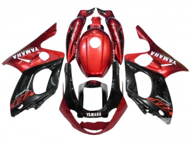 Cheap 1996-2007 Yamaha YZF600R Thundercat Motorcycle Fairings - Red Black Silver