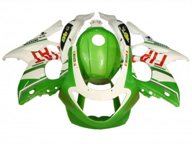 Cheap 1996-2007 Yamaha YZF600R Thundercat Motorcycle Fairings - White Green Fiat