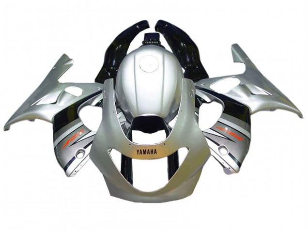 1996-2007 Yamaha YZF600R Thundercat Motorcycle Fairings - Silver Grey Glossy Black