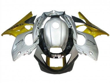 Cheap 1996-2007 Yamaha YZF600R Thundercat Motorcycle Fairing - Silver Gold Glossy Black