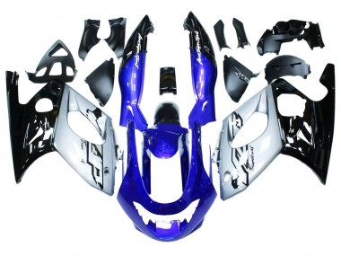 Cheap 1996-2007 Yamaha YZF600R Thundercat Motorcycle Fairings - Blue Silver Black