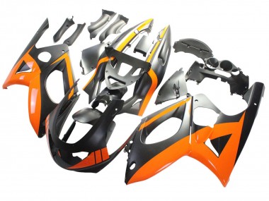 Cheap 1996-2007 Yamaha YZF600R Thundercat Motorcycle Fairings - Black Orange