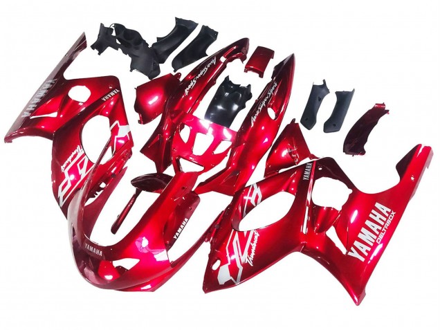 1996-2007 Yamaha YZF600R Thundercat Motorcycle Fairings - Red White Thunderace