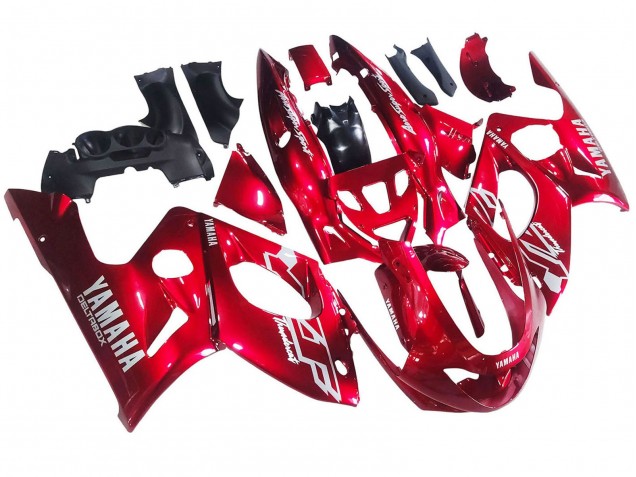 1996-2007 Yamaha YZF600R Thundercat Motorcycle Fairings - Red White Thunderace