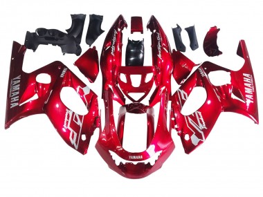 Cheap 1996-2007 Yamaha YZF600R Thundercat Motorcycle Fairings - Red White Thunderace