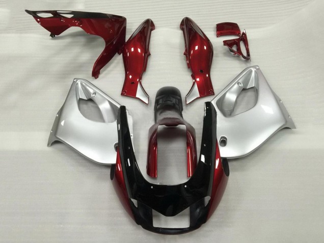1997-2007 Yamaha YZF 1000R Thunderace Motorcycle Fairings - Burgundy Silver