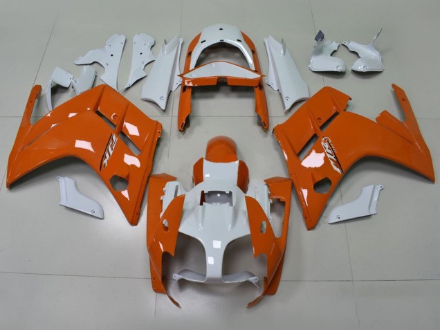 2001-2006 Yamaha FJR1300 Motorcycle Fairings - Orange White