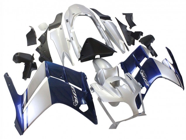 2001-2006 Yamaha FJR1300 Motorcycle Fairings - Dark Blue Silver