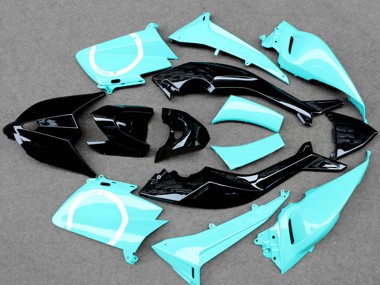 Cheap 2012-2014 Yamaha TMAX530 Motorcycle Fairings - Light Blue Glossy Black