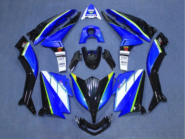 2015-2016 Yamaha TMAX530 Motorcycle Fairings - White Blue Black