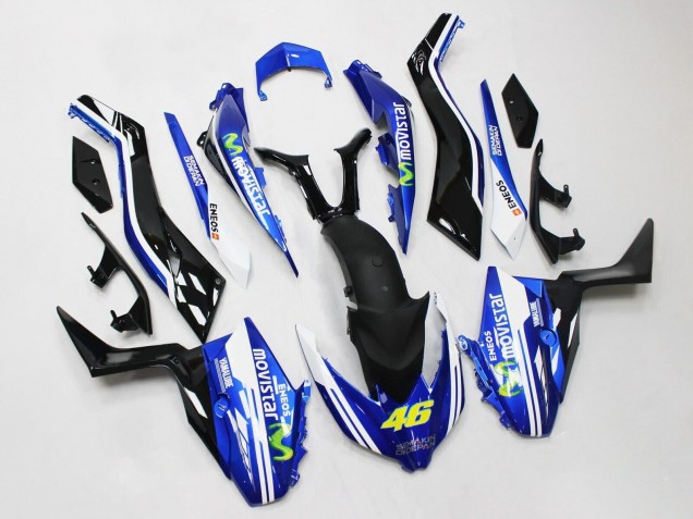 2017-2021 Yamaha XMAX300 Motorcycle Fairings - Blue Black MoviStar ENEOS Yamalube 46