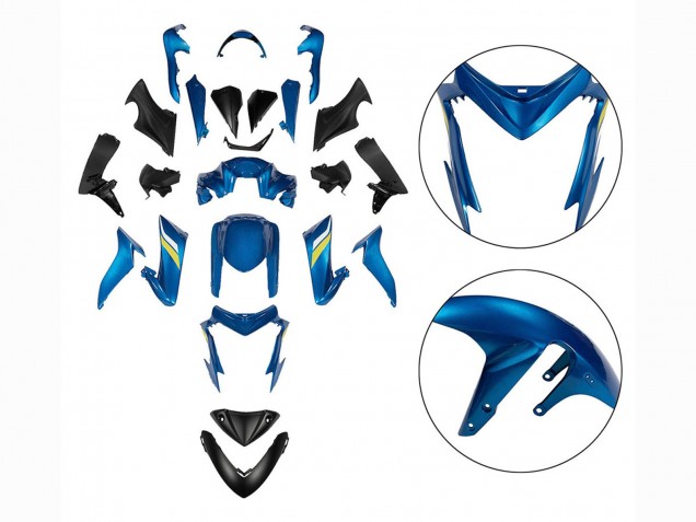 2015-2020 Suzuki GSX-S 1000 Motorcycle Fairings - Black Blue Yellow