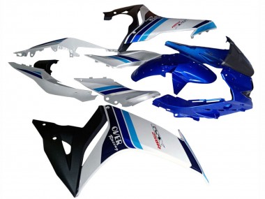Cheap 2017-2020 Suzuki GSX250R Motorcycle Fairings - White Blue Black Racing