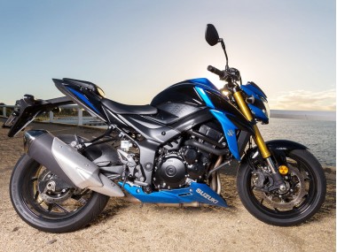 Cheap 2017-2022 Suzuki GSX-S 750 Motorcycle Fairing Kits - Blue Black