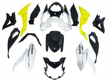 Cheap 2017-2022 Suzuki GSX-S 750 Motorcycle Fairings - White Yellow