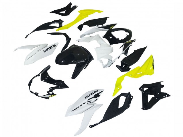 2017-2022 Suzuki GSX-S 750 Motorcycle Fairings - White Yellow