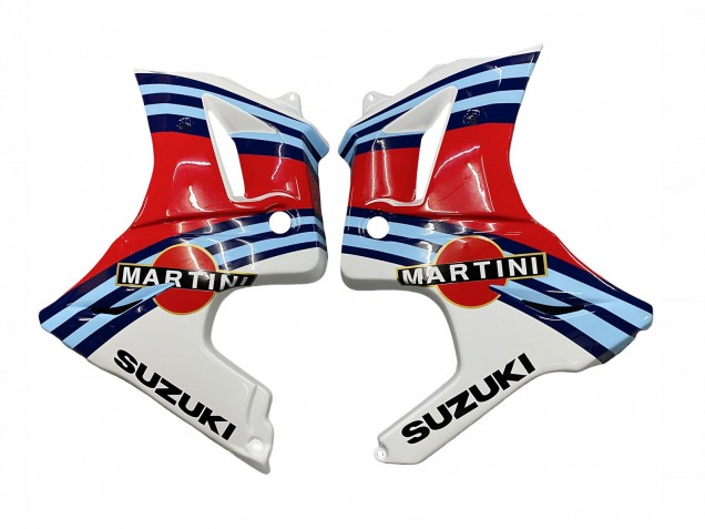 2003-2013 Suzuki SV650 Motorcycle Fairings - White Red Blue Martini