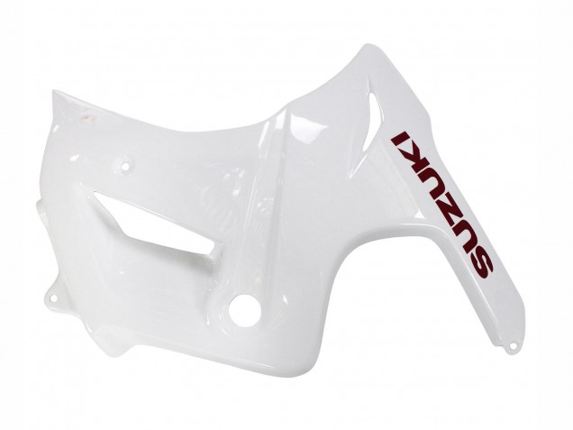 2003-2013 Suzuki SV650 Motorcycle Fairings - White with Dark Red Lines