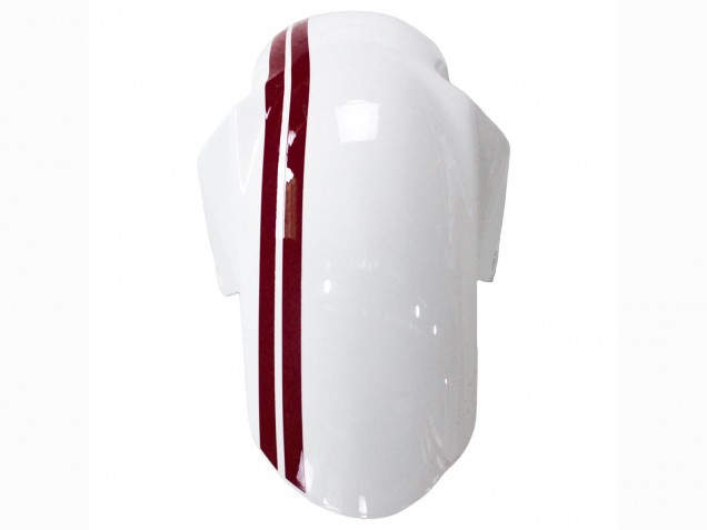 2003-2013 Suzuki SV650 Motorcycle Fairings - White with Dark Red Lines