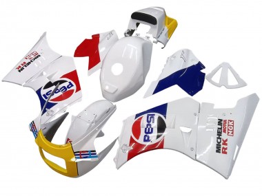 Cheap 1984-1987 Suzuki RG400 RG500 RG400/500 Motorcycle Fairings - White Red Blue Yellow Motul Michelin Pepsi