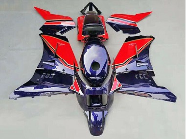 Cheap 1984-1987 Suzuki RG400 RG500 RG400/500 Motorcycle Fairings - Glossy Dark Blue Red