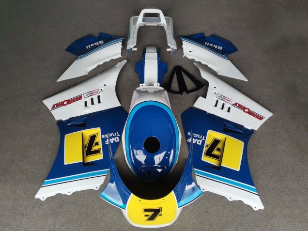 1984-1987 Suzuki RG400 RG500 RG400/500 Motorcycle Fairings - White Blue Yellow 7