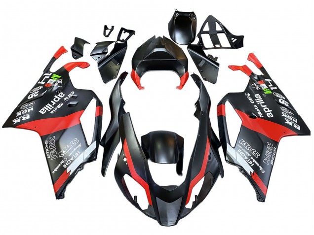 2003-2006 Aprilia RSV1000 Motorcycle Fairings - Black Red