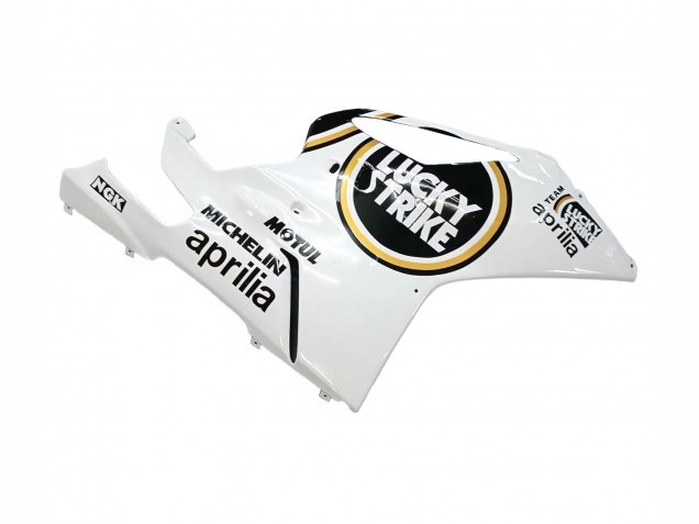 2003-2006 Aprilia RSV1000 Motorcycle Fairings - White Black Lucky Strike Motul Michelin