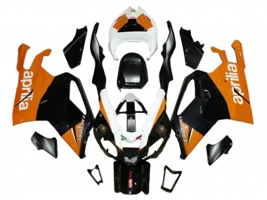 Cheap 2003-2006 Aprilia RSV1000 Motorcycle Fairings - Black Orange White