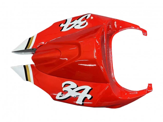 2003-2006 Aprilia RSV1000 Motorcycle Fairings - White Red Lucky Strike Motul 34