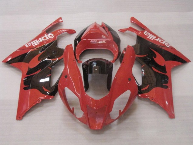 2003-2006 Aprilia RSV1000 Motorcycle Fairings - Red Glossy Black