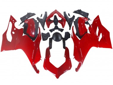 Cheap 2020-2024 Ducati Panigale V2 Motorcycle Fairing - Red Matte Black