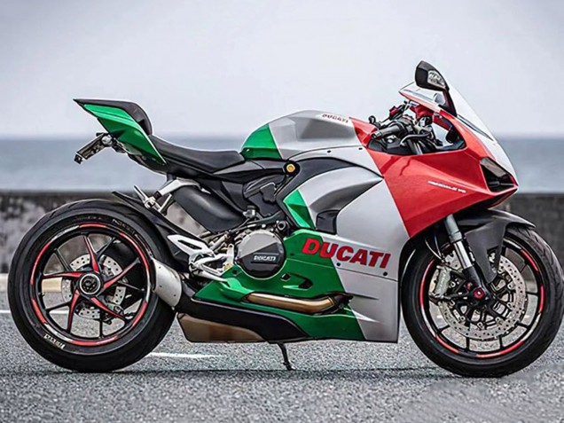 2020-2024 Ducati Panigale V2 Motorcycle Fairings - Silver Red Green