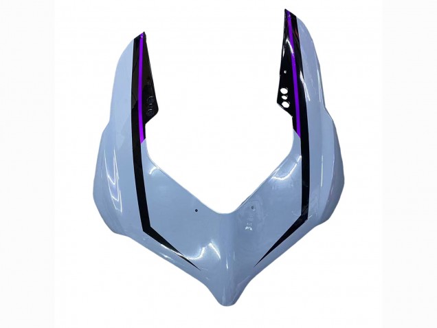 2020-2024 Ducati Panigale V2 Motorcycle Fairings - Glossy Grey Purple Glossy Black