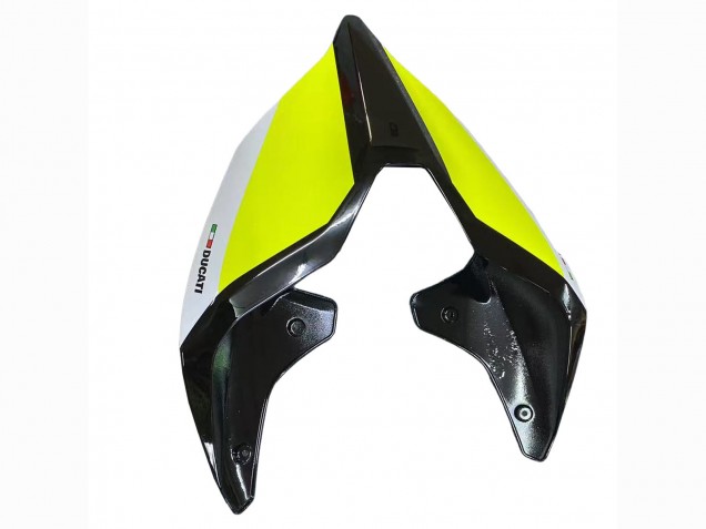 2020-2024 Ducati Panigale V2 Motorcycle Fairings - White Lime Green Glossy Black Stein Dinse VR 46